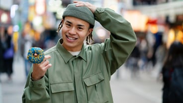 Japan teenager person having fun in the city