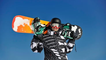 snowboarder portrait