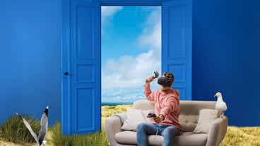 Immersive experience concept collage