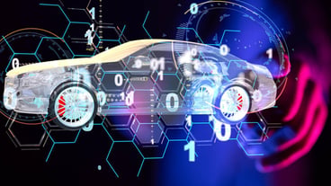 Colorful virtual projection of digital car technology