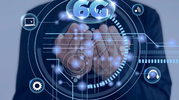 The power of 6g internet connection concept
