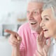 Portrait of a happy elderly couple