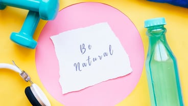 Small note amidst sports supplies