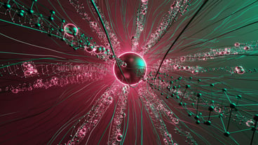 3D rendering, cyberspace abstraction, futuristic technology, digital abstraction