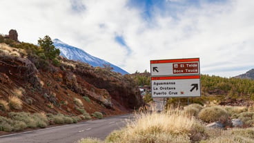 Teide traffic sign