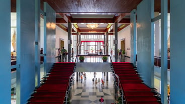 Interior view at Independence Palace a famous History Museum in Ho Chi Minh City Vietnam
