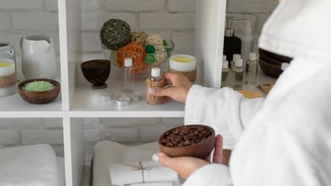Close-up woman choosing ingredients