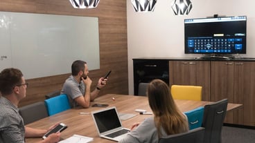 startup business team brainstorming on meeting   working on laptop and tablet computer