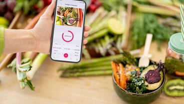 Mobile application for track calories consumed