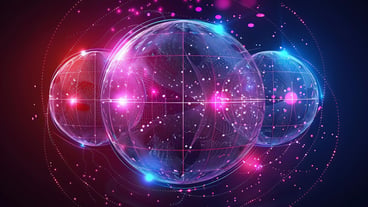 Abstract glowing sphere Data protection