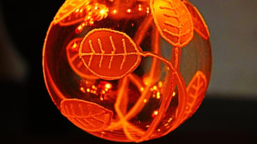 Close-up of illuminated christmas lights