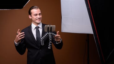 Young man smiling