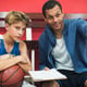 Young basketball player shoot