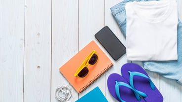 men's casual outfits of traveler, summer holiday