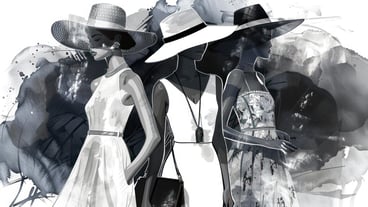 series of fashion illustration wallpaper