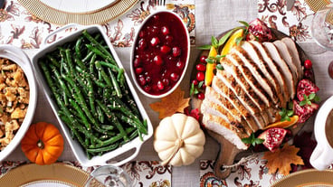 Thanksgiving dinner banner