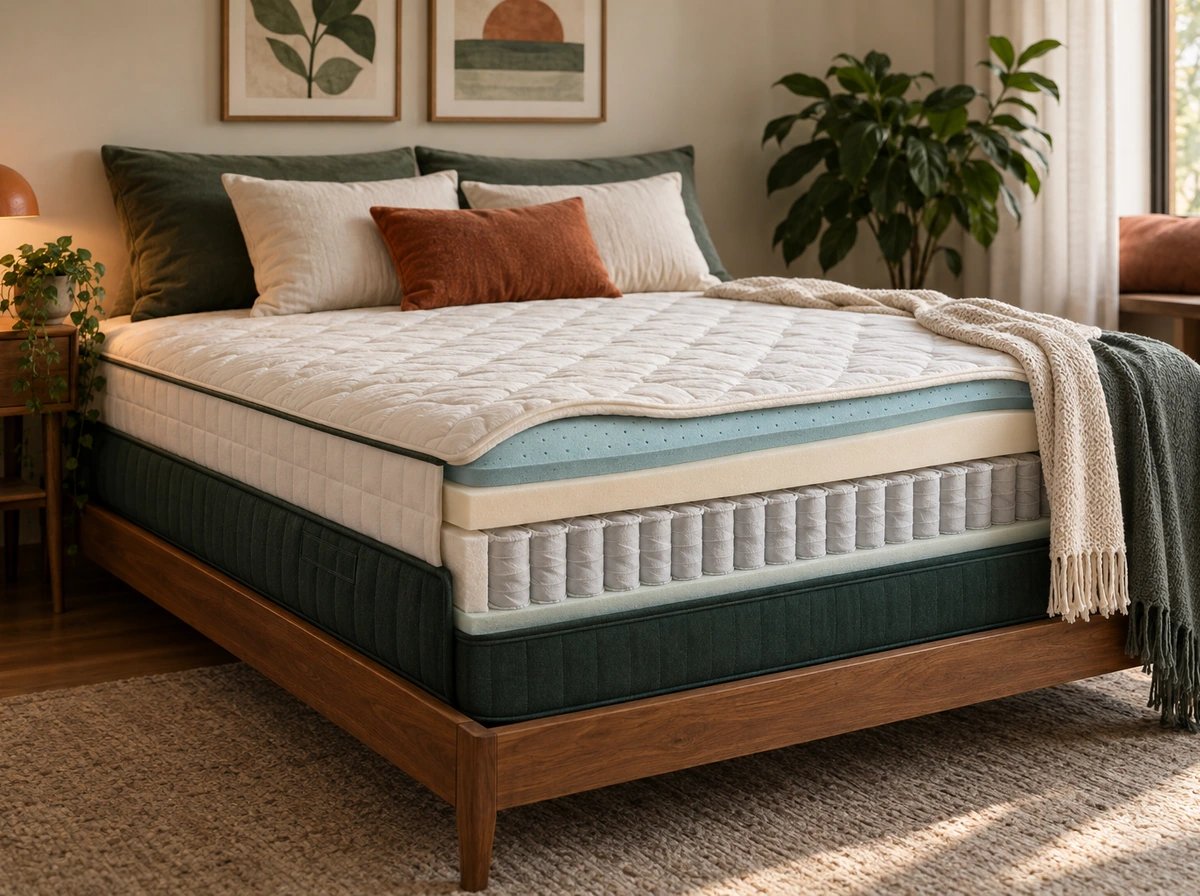 Original editorial illustration of Mattresses