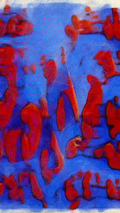 Unsupervised — Machine Hallucinations — MoMA Dreams — I