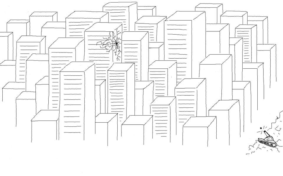 Kopfschlag - Ants over the City by Primavera De Filippi & Wolfgang Natlacen