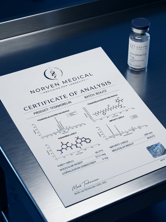 Certificate of Analysis document with molecular graphs