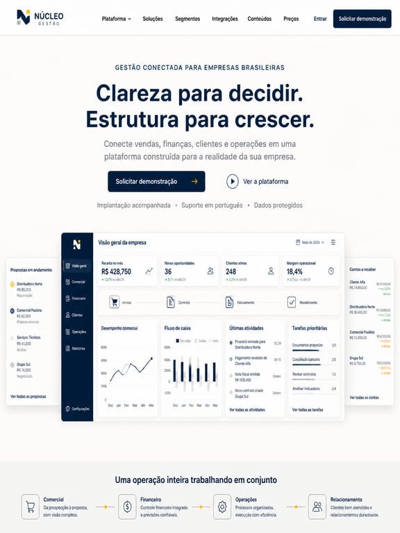 Núcleo Gestão — plataforma saas
