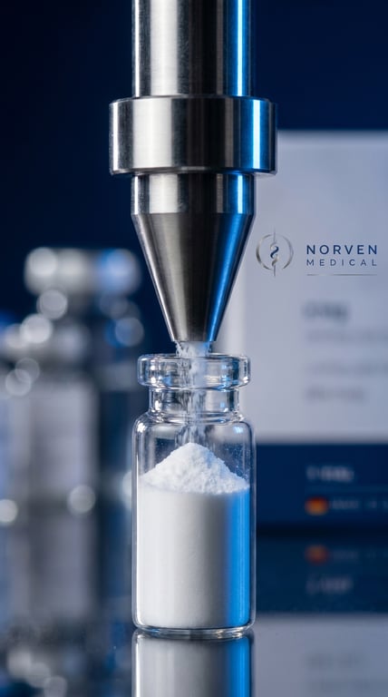Norven Medical — GMP precision dispensing of lyophilized pharmaceutical compound