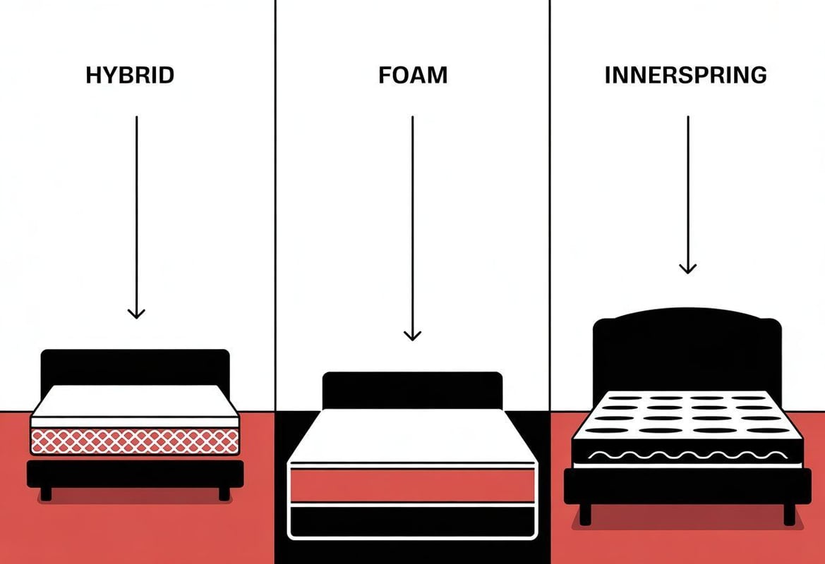Hybrid vs Foam vs Innerspring: Which Is Best for Your Sleep?