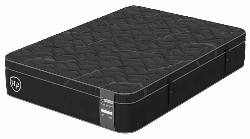 SPRINGWALL® H2 Black Chiropractic® 15" Firm Euro Top Mattress - Double/Full