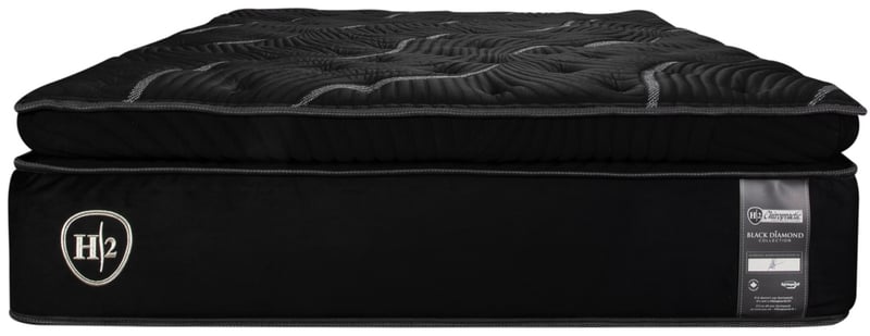 SPRINGWALL® H2 Black Chiropractic® 16" Ultra Plush Pillow Top Mattress - King