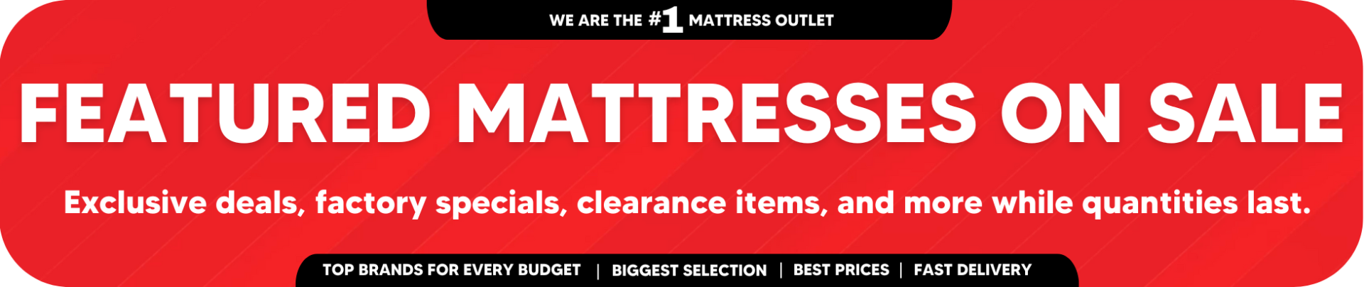 FEATURED MATTRESS SALE 2025 - FEATURED DEALS BANNER