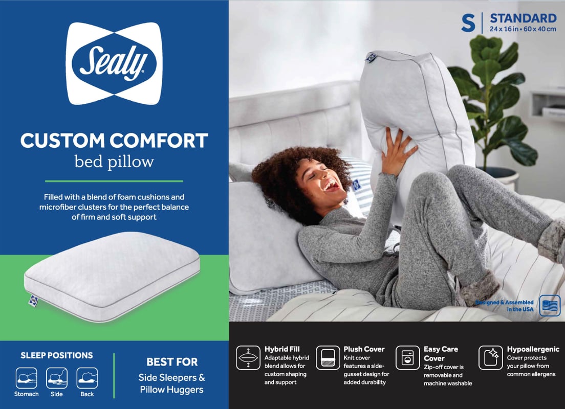 SEALY Custom Comfort Pillow - Standard - Spec