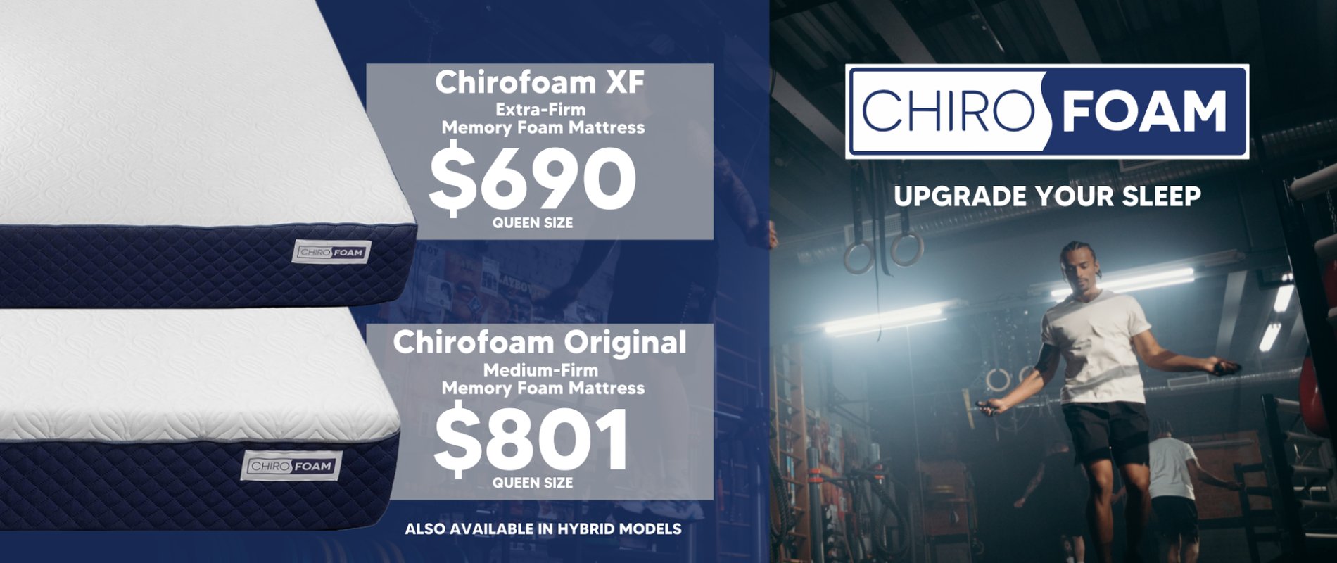 Chirofoam memory foam mattress sale hybrid mattress