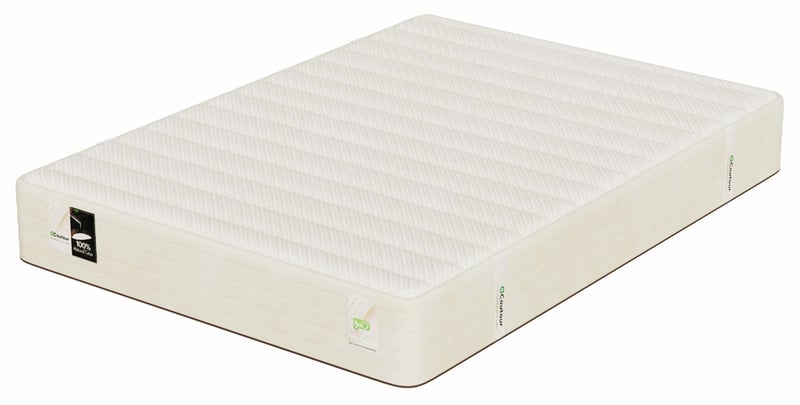 EVERGREEN 100% Certified Organic 10" Medium Firm Latex Mattress - Double/Full