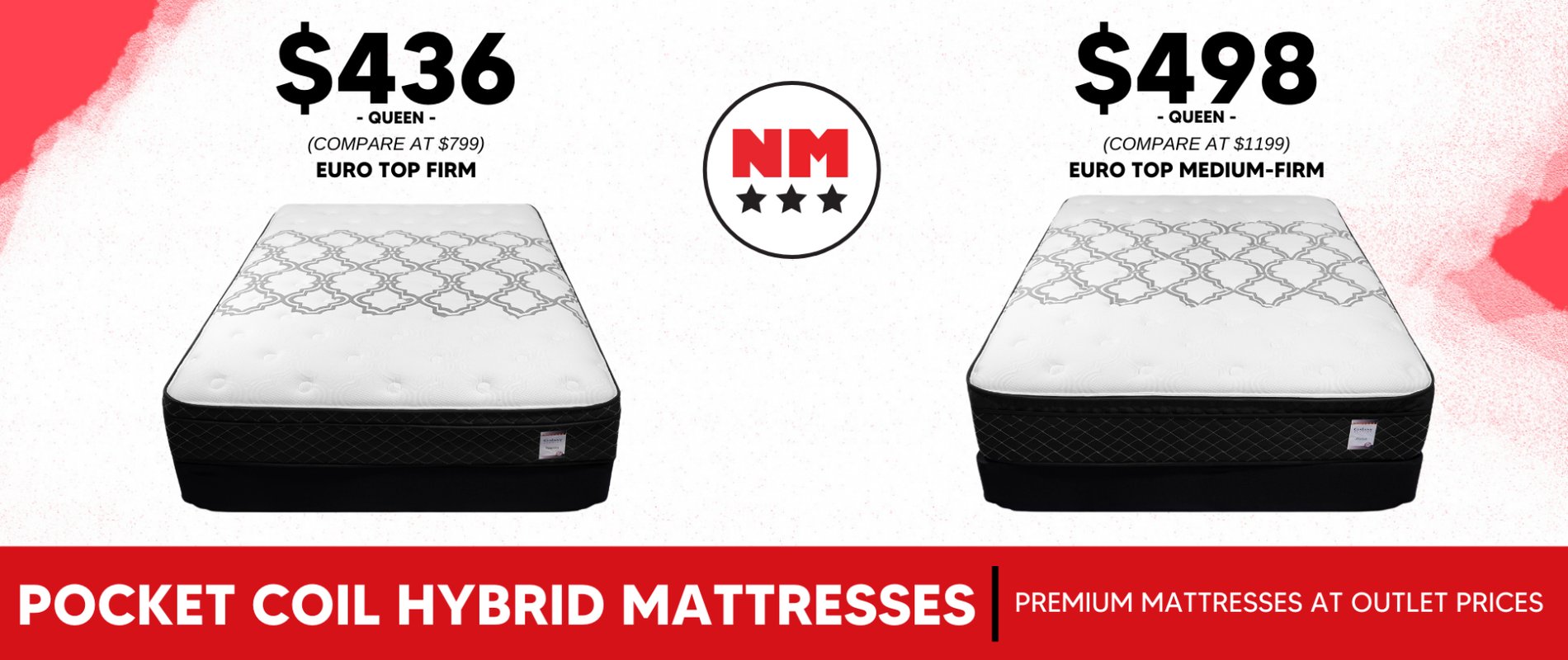 Galaxy Pocket Coil Hybrid Mattress Sale Banner