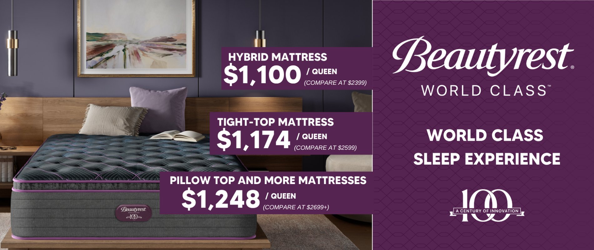 Beautyrest World Class Mattress Sale Banner
