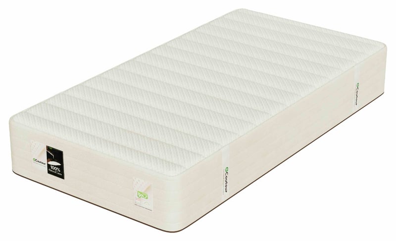 EVERGREEN 100% Certified Organic 10" Firm Latex Mattress - Single/Twin
