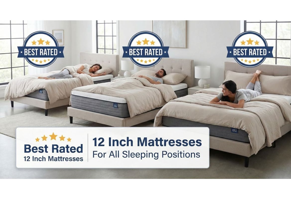 Best Rated 12 Inch Mattresses for All Sleeping Positions: Expert Reviews and Buying Guide