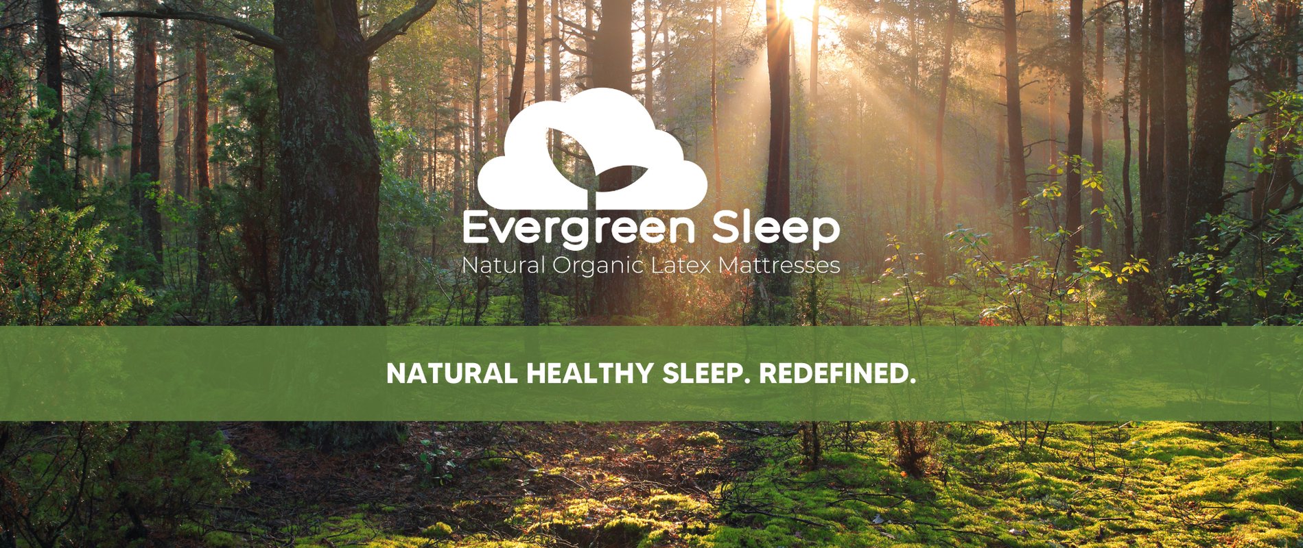 Evergreen Sleep Natural Organic Latex Mattress Sale Banner
