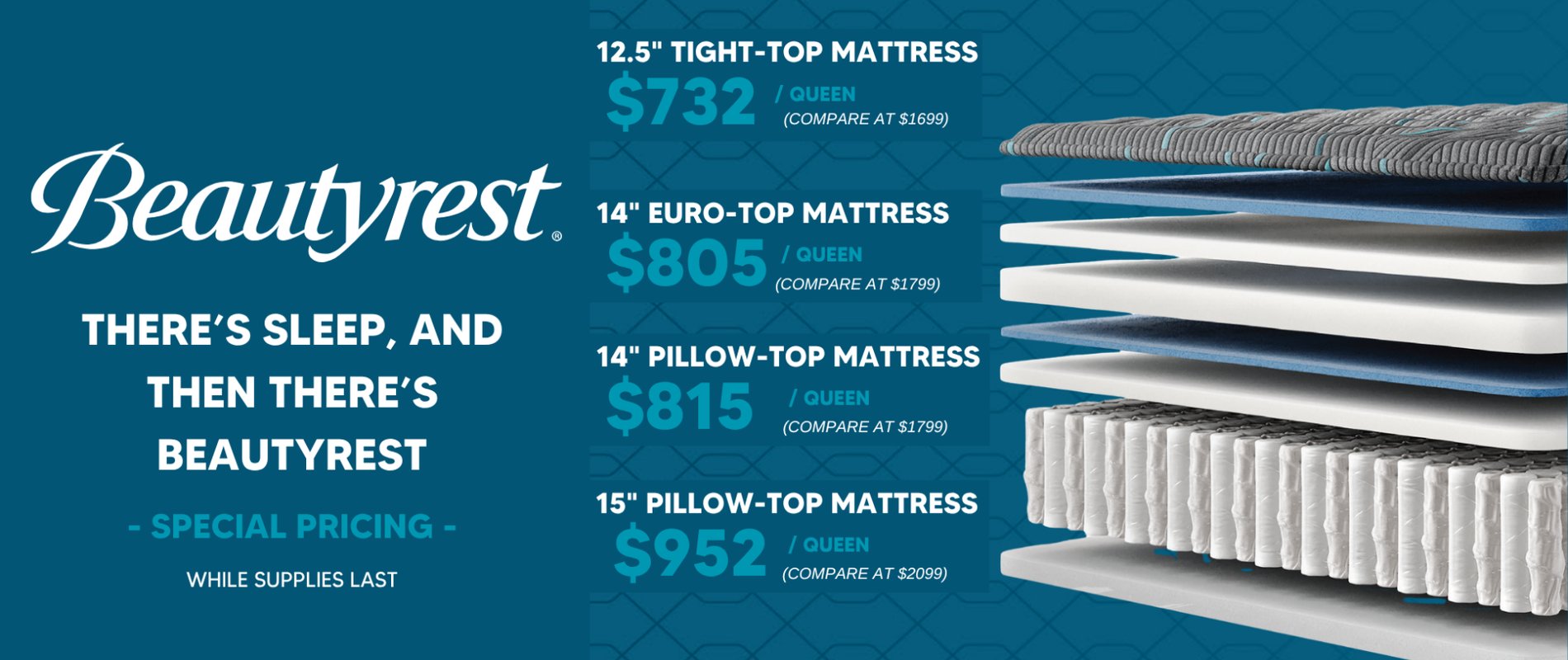 Beautyrest Core Pocket Coil Luxury Mattress Sale