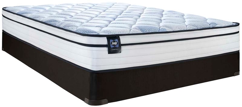 SEALY-AMELIE-QUEEN-SEALY Essentials Eurotop Medium-Firm Foam Mattress-Queen-A-angle-a