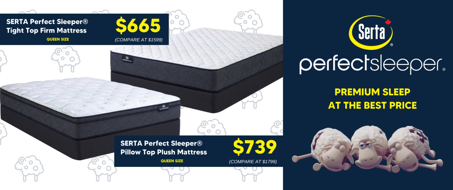 Serta Perfect Sleeper Mattress Sale Entry Level Banner