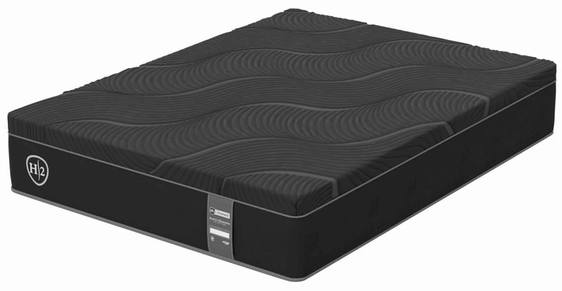 SPRINGWALL® H2 Black Chiropractic® 16" Ultra Plush Hybrid Mattress - Queen