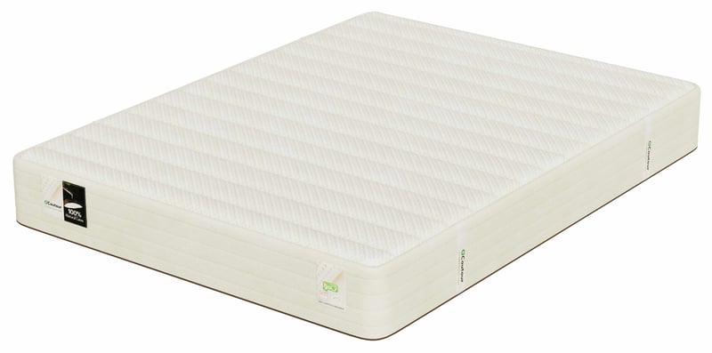 EVERGREEN 100% Certified Organic 10" Medium Firm Latex Mattress - Queen