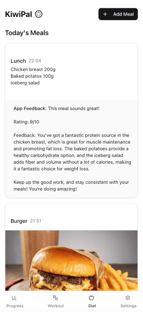 KiwiPal App Interface