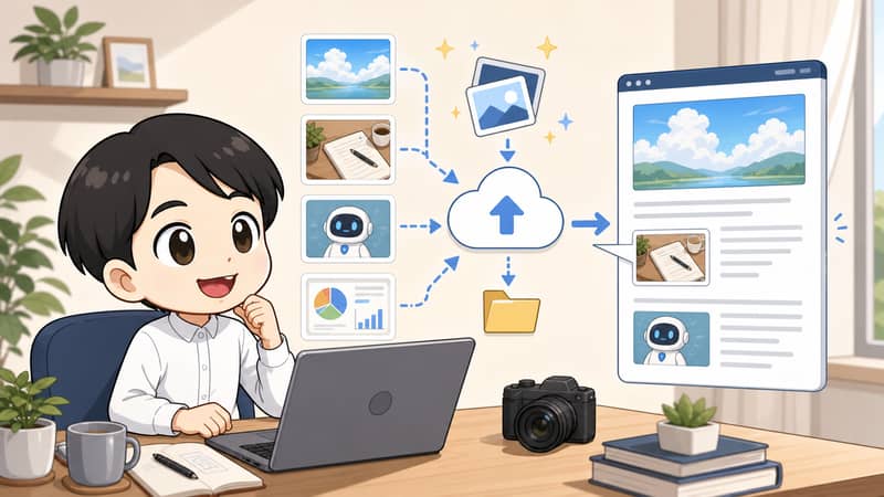 画像生成から記事反映までまとめて進める