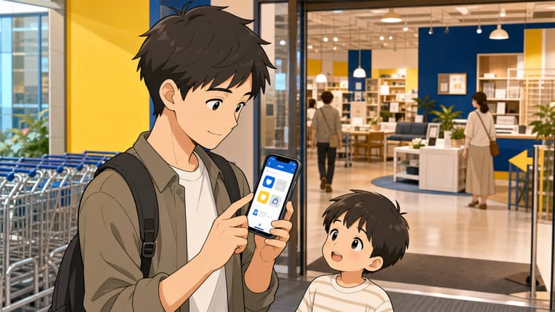 IKEAアプリを最初に準備する流れ