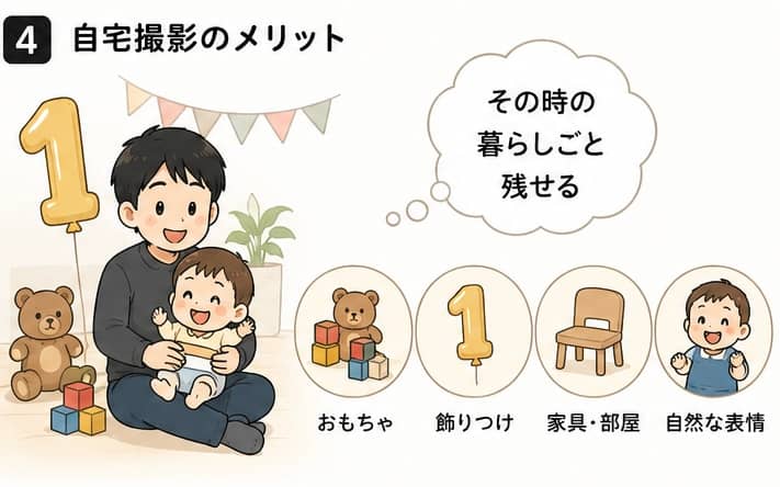 自宅撮影のメリット
