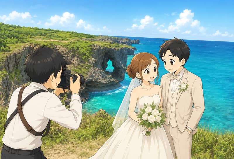 東平安名崎(宮古島)での旅行撮影