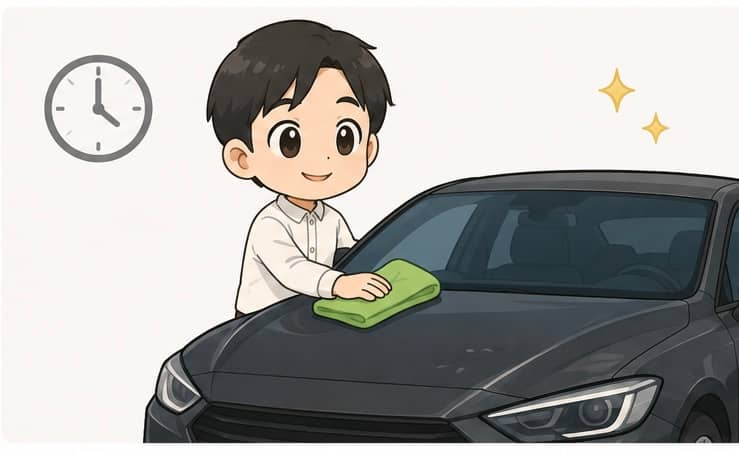 子育て中でも続けられる短時間洗車
