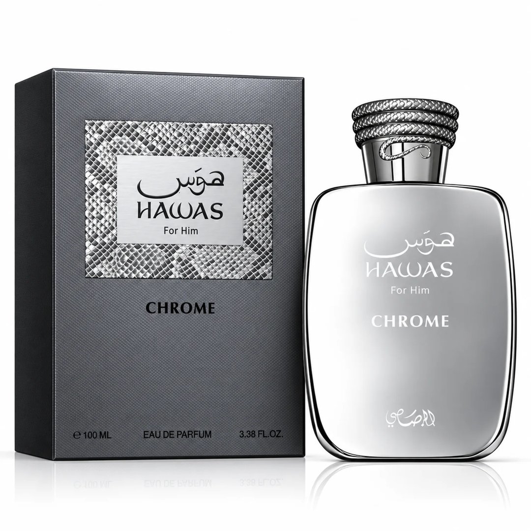 Rasasi Hawas Chrome For Him EDP 100ml – Mango & Peach